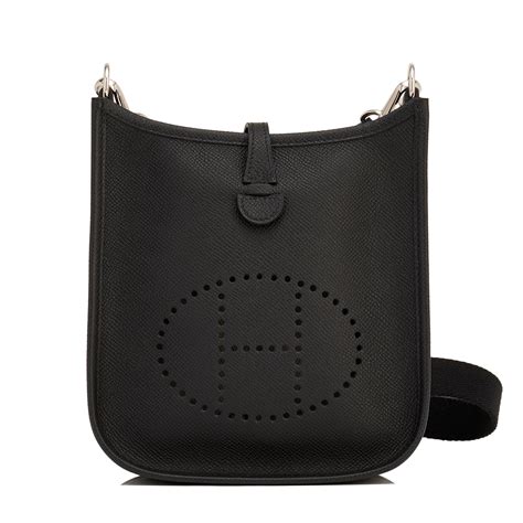 hermes crossbody black|hermes evelyne crossbody 71.